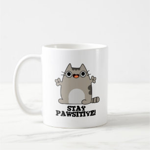 Caneca De Café Mantenha-se Engraçado, Gato-Pun