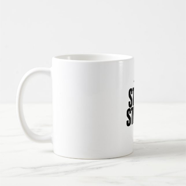 Caneca De Café Mantenha-Se Forte Icone De Resistência (Esquerda)