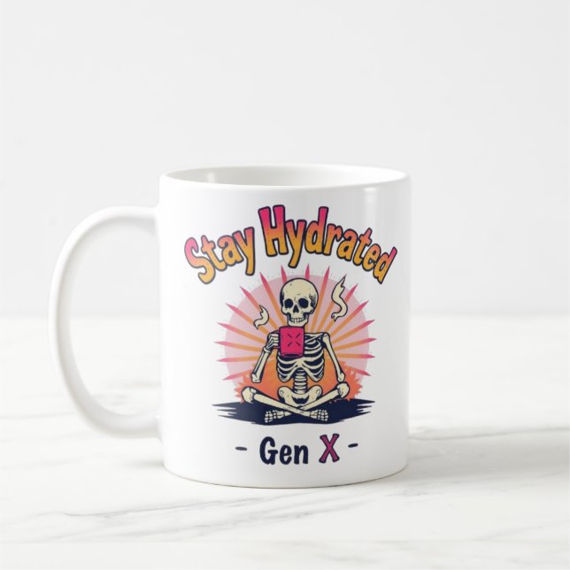 Caneca De Café Mantenha-Se Hidratada Gen X Mug (Esquerda)