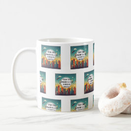Caneca De Café Mantenha-se inspirado - Designs motivacionais e de