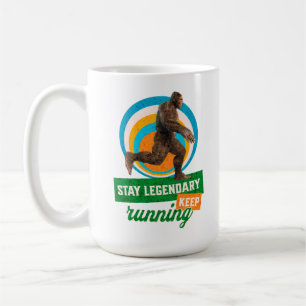 Caneca De Café Mantenha-Se Legendário, Continue Correndo Engraçad