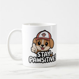 Caneca De Café Mantenha-se pawsivel, grão de café engraçado para 