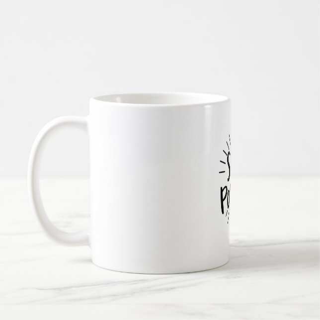 Caneca De Café Mantenha-Se Positivo, Teto Sunburst (Esquerda)