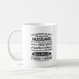 Caneca De Café Mantenha-se protegido contra seu marido guerreiro