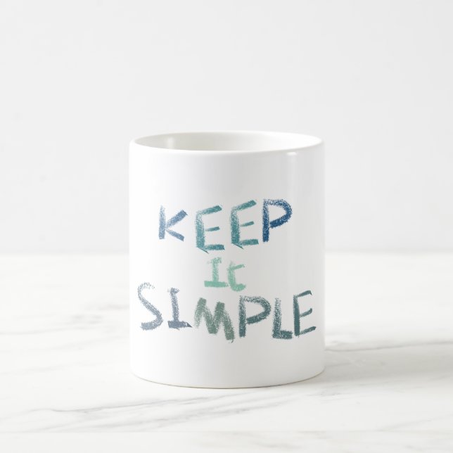 Caneca De Café Mantenha Simples (Centro)