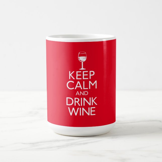 Caneca De Café Mantenha vinho calmo e da bebida (Centro)