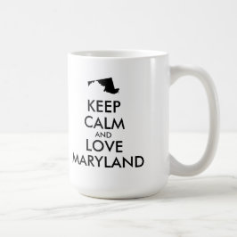 Caneca De Café MANTER CALM e AMAR MARYLAND personalizáveis