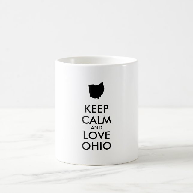 Caneca De Café MANTER CALM e AMOR personalizáveis (Centro)