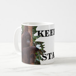 Caneca De Café Manter Calm Orangutan Wildlife
