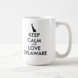 Caneca De Café MANTER CALMA E AMOR personalizáveis