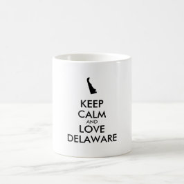 Caneca De Café MANTER CALMA E AMOR personalizáveis