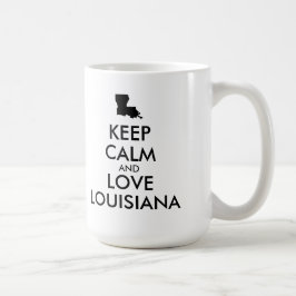 Caneca De Café MANTER CALMA E AMOR personalizáveis LOUISIANA