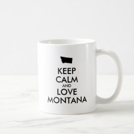 Caneca De Café MANTER CALMA E AMOR personalizáveis MONTANA