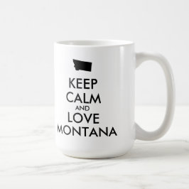 Caneca De Café MANTER CALMA E AMOR personalizáveis MONTANA