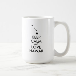Caneca De Café MANTER CALMO e AMOR personalizáveis