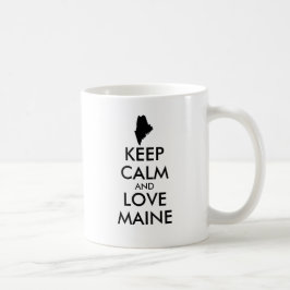 Caneca De Café MANTER CALMO e AMOR personalizáveis