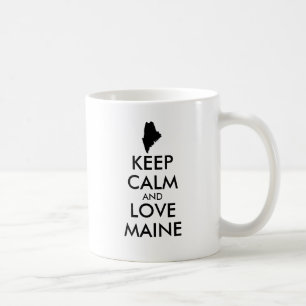 Caneca De Café MANTER CALMO e AMOR personalizáveis