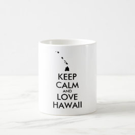 Caneca De Café MANTER CALMO e AMOR personalizáveis