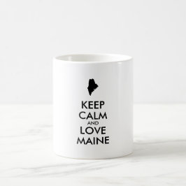 Caneca De Café MANTER CALMO e AMOR personalizáveis