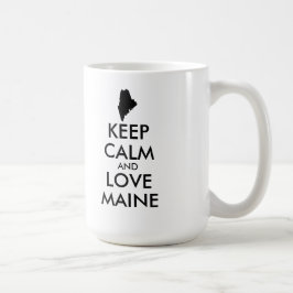 Caneca De Café MANTER CALMO e AMOR personalizáveis