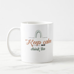 Caneca De Café Manter Calmo e Beber Chá