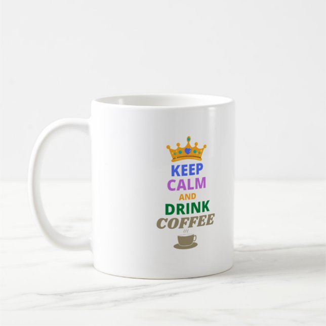 CANECA DE CAFÉ MANTER O CAFÉ DE CALMA E BEBER (Esquerda)