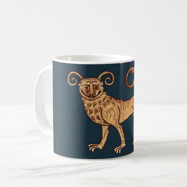 Caneca De Café Manticore em Blue Coffee Mug (Frente Esquerda)