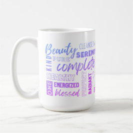 Caneca De Café Mantra I AM Inspirational High Vibe Words