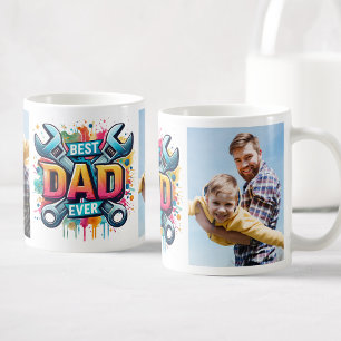 Caneca De Café Manual de Fotos Personalizadas do Melhor Pai