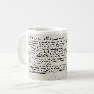CANECA DE CAFÉ MANUSCRITO DE CHARLES DICKENS DAS CANÇÕES DE NATAL