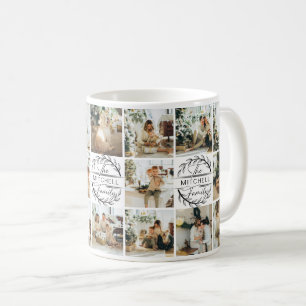 Caneca De Café Manutenção da Colagem de Fotografias Múltiplas Pre