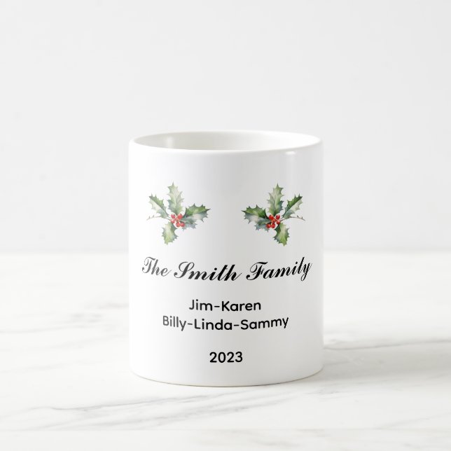 Caneca De Café Manutenção Personalizada de Natal Familiar (Centro)