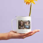 Caneca De Café Manutenção Simples de Texto de Foto Minimalista Br<br><div class="desc">Simples Na moda de Foto Minimalista e Branco, caneca de café, um belo presente personalizado para os melhores amigos, bff, família, casal, namorada, colega de trabalho, chefe e muito mais, como uma vitória, presentes de felicitação, aniversário, aniversário, Natal, um presente gentil. Crie a sua caneca de café com foto personalizada...</div>
