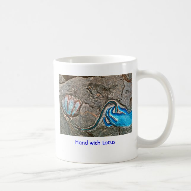 Caneca De Café Mão com Lotus/caneca (Direita)