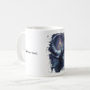 Caneca De Café Mão Cósmica Fantasia Sombria