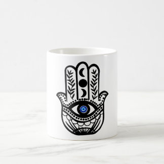 Caneca De Café Mão de Hamsa Fatima Mau Eye