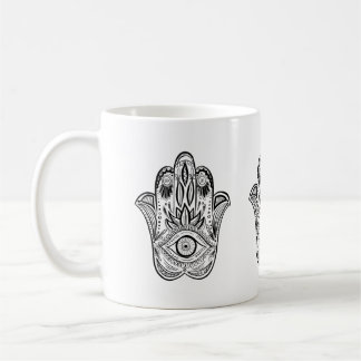 Caneca De Café Mão de Hamsa tirada