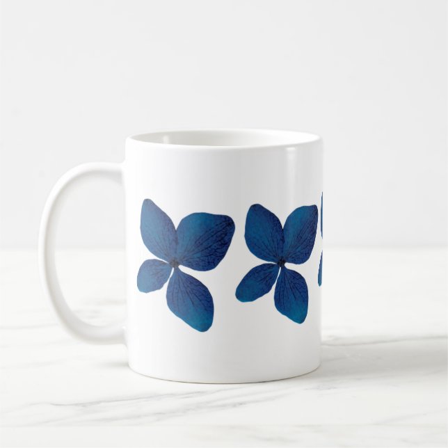 Caneca De Café Mão de Impressão de Orquídea Ilustrada (Esquerda)