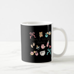 Caneca De Café Mão De Obra E Enfermeiro De Entrega L&amp;d Enferm