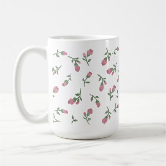 Caneca De Café Mão Desenhada Rosebud