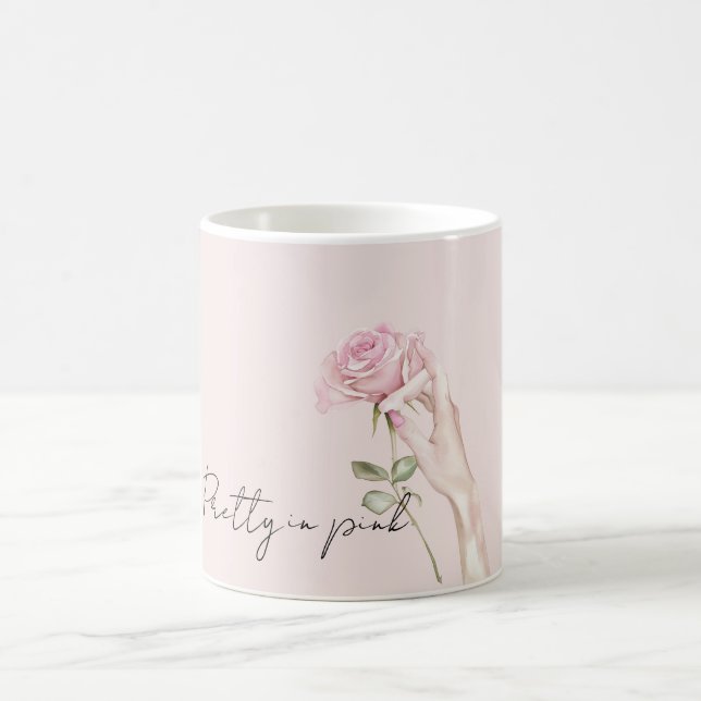 Caneca De Café Mão Rosa Rosa (Centro)