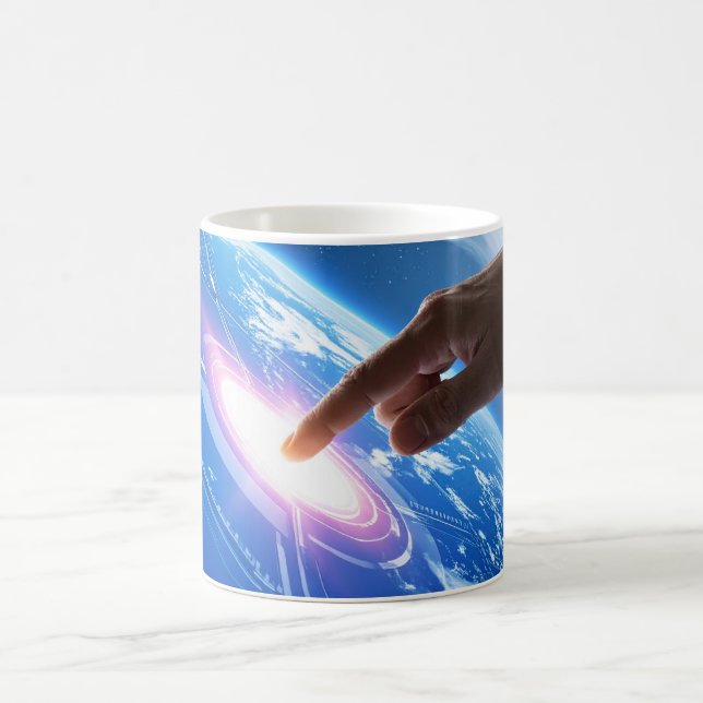 Caneca De Café Mão tocando a terra (Centro)