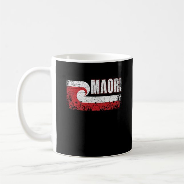 Caneca De Café Maori Flag Nova Zelândia (Esquerda)