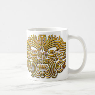 Caneca De Café Maori Tattoo - Dourado