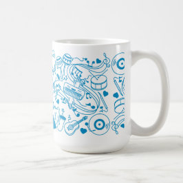 Caneca De Café Mãos de Música - Design ASL