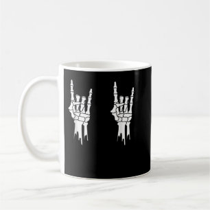 Caneca De Café Mãos do esqueleto Bolinhas pastel ovo Feliz E