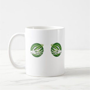 Caneca De Café Mãos do Esqueleto Dia de as Bruxas engraçado Segur