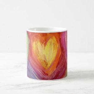 Caneca De Café Mãos e Diversidade Cardíaca Adoram Mug de Café