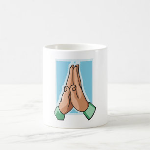 Caneca De Café Mãos em Oração