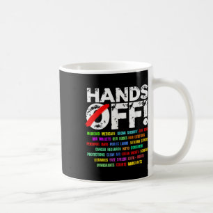 Caneca De Café Mãos Engraçadas Protesto Segurança Social